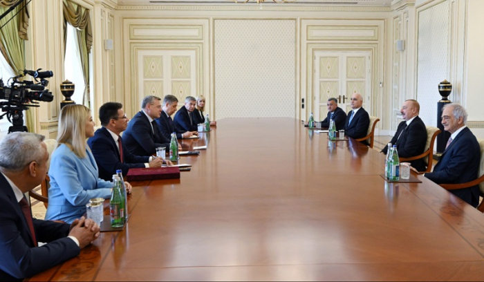 President Ilham Aliyev receives governor of Russia's Astrakhan Oblast 