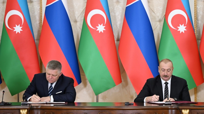  Azerbaijan, Slovakia sign documents 