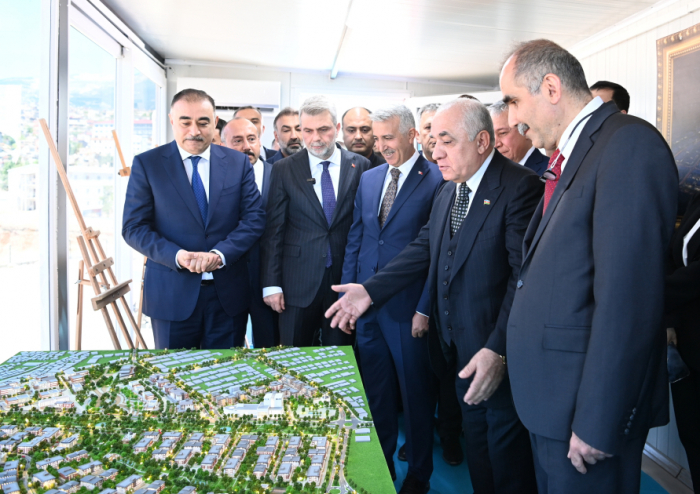 PM Ali Asadov views progress of construction work in “Azerbaijani quarter” in Türkiye’s Kahramanmaras