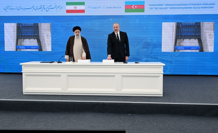  Azerbaijan, Iran open Khudafarin, Giz Galasi complexes 