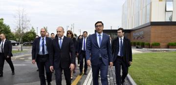 President of Bulgaria and his spouse visit National Gymnastics Arena in Baku 