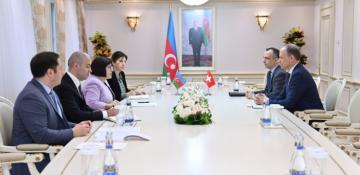 Azerbaijani speaker, Swiss ambassador discuss Karabakh reconstruction efforts