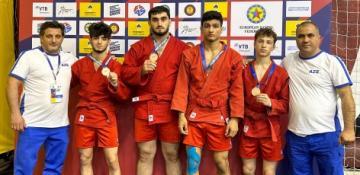 Azerbaijani sambo wrestlers take 10 medals at European championships 