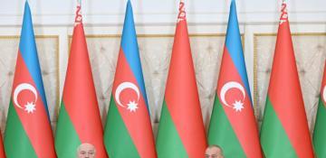President Ilham Aliyev and President Aleksandr Lukashenko made press statements 