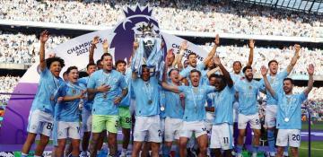 Manchester City win English Premier League title