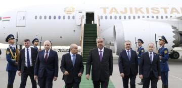 Tajik President arrives in Azerbaijan on state visit 