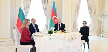 Official dinner was hosted on behalf of Azerbaijan’s president in honor of Bulgarian counterpart 