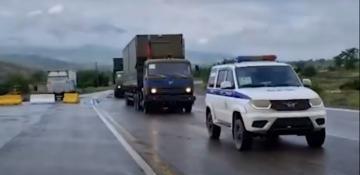  Another batch of Russian military equipment leaves Azerbaijan’s Khojaly -  VIDEO/EXCLUSIVE  