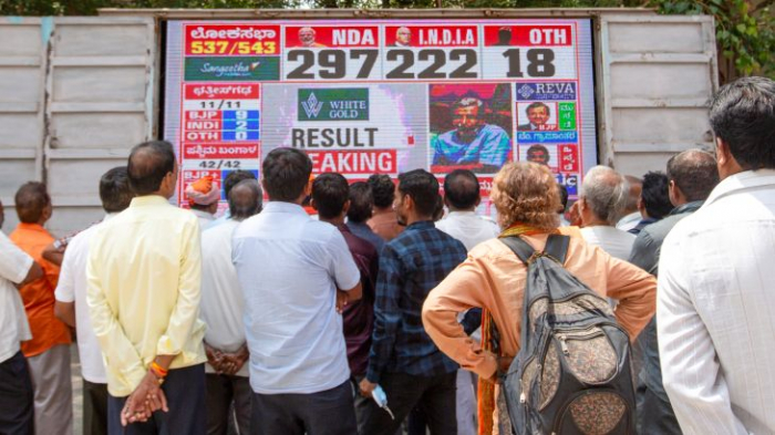 Modi-led alliance leads in India elections