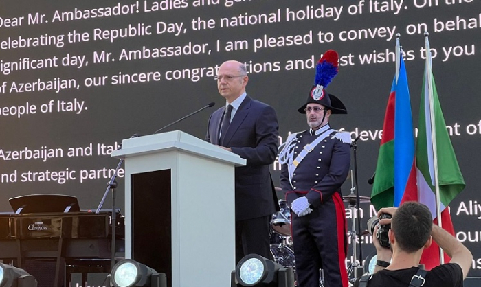 Azerbaijan-Italy strategic partnership reaches highest level - minister 
