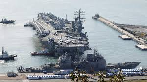 US nuclear-powered aircraft carrier arrives in South Korean port 