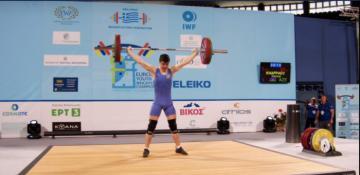 Azerbaijani junior weightlifter bags three golds in European Championships