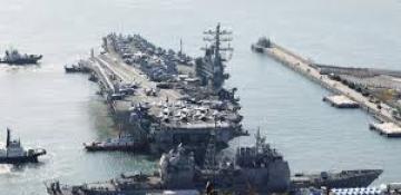 US nuclear-powered aircraft carrier arrives in South Korean port 