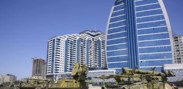 Azerbaijan's Defense Ministry organizes media tour to Military Trophies Park 