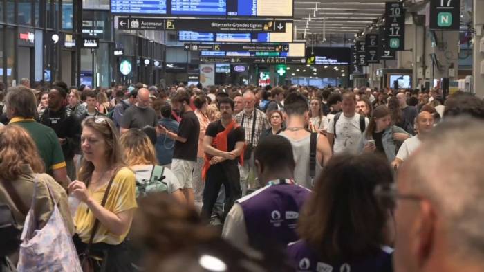 French railway company targeted by vandalism ahead of Olympics opening ceremony 