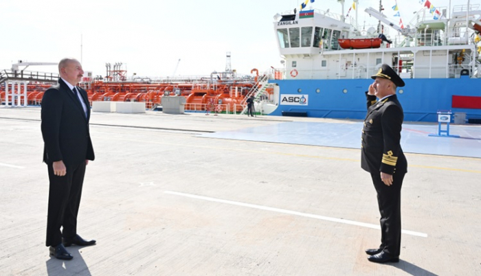 Azerbaijan’s president commissions Zangilan tanker