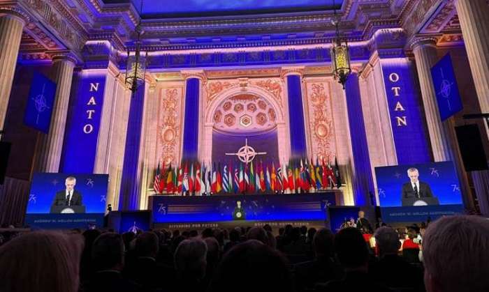 Azerbaijani FM attends NATO's 75th anniversary celebration