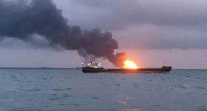 Crew members of burning vessel near ACG block of fields evacuated: bp-Azerbaijan 