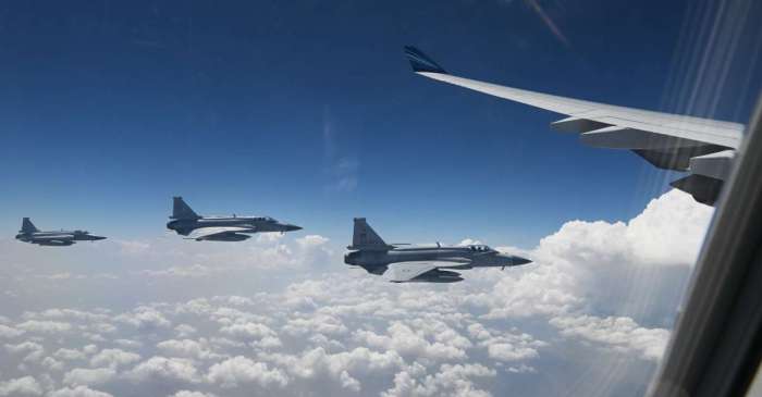 2024/07/1720696666.jpg + Pakistani fighter jets escort Azerbaijani president’s plane – VIDEO News about - Pakistani fighter jets escort Azerbaijani president’s plane – VIDEO