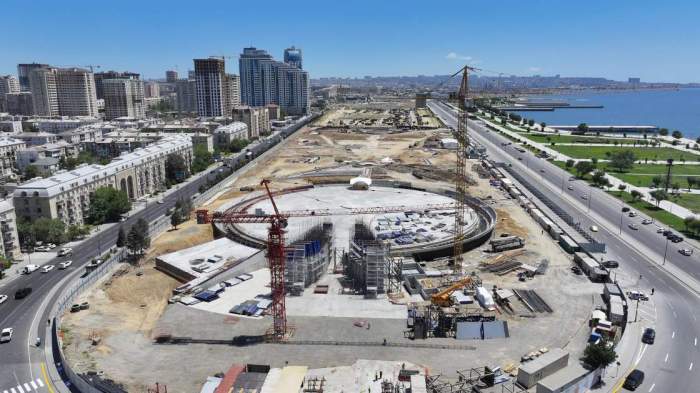 News about - Azerbaijani president inspects progress of Victory Park construction in Baku