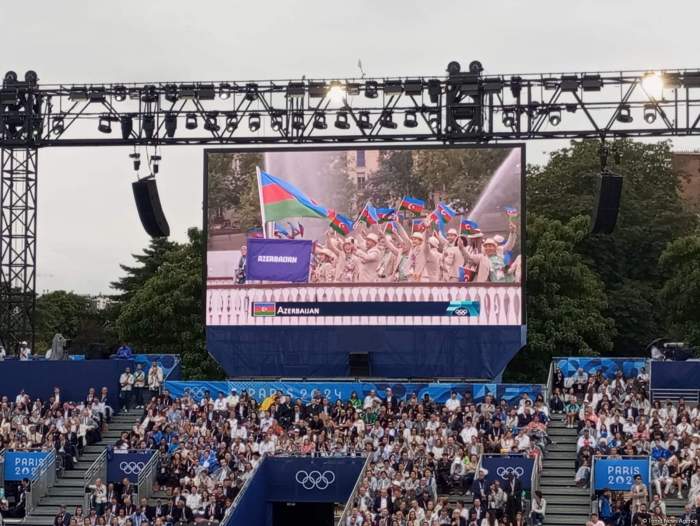 Azerbaijani delegation attends parade at Paris Olympics opening 