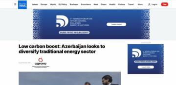 Euronews: Low carbon boost - Azerbaijan looks to diversify traditional energy sector