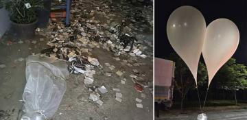 South Korea responds to North's trash balloons with loudspeaker broadcasts
