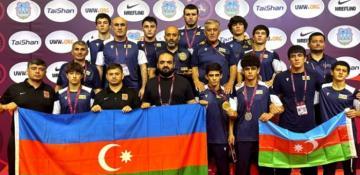 Azerbaijan U17 freestyle wrestling team becomes European champions 