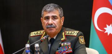 Azerbaijan’s defence minister on visit to Belarus