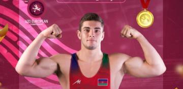Azerbaijani freestyle wrestler crowned European champion