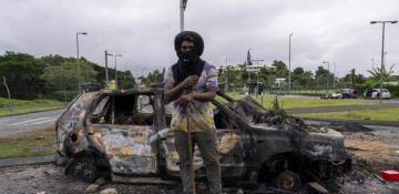 What is happening in New Caledonia, a French colony off Australia’s coast?