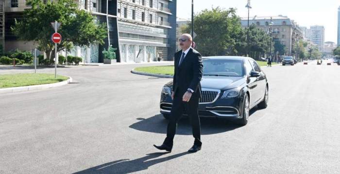 President Ilham Aliyev attended opening of new highway built on the site of Javanshir bridge