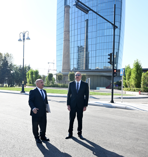 News about - President Ilham Aliyev attended opening of new highway built on the site of Javanshir bridge