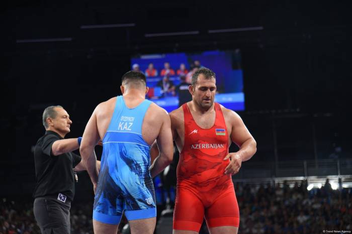 Azerbaijani Greco-Roman wrestler heads to semi-finals at Paris Olympic Games