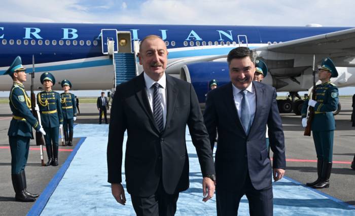 President of Azerbaijan Ilham Aliyev visited Kazakhstan 
