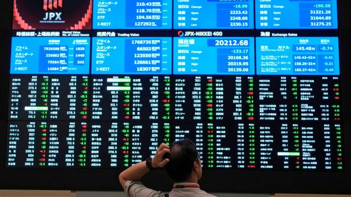 Asian stocks decline amid US rate speculation, rising Mideast tensions 