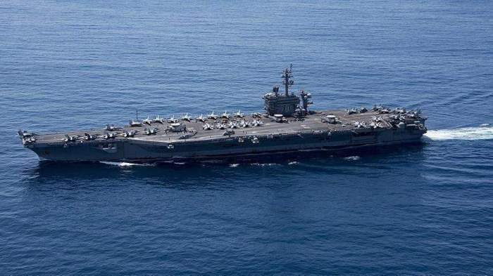 US defense chief orders two carrier strike groups to remain in Middle East 