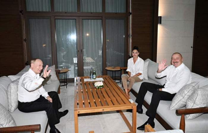 News about - Azerbaijani president and first lady host dinner at their residence for Russian leader 