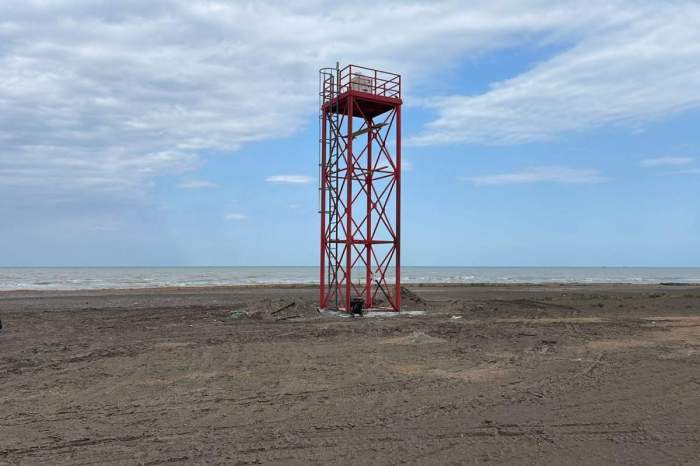 Azerbaijan startesd measuring wind potential in the relevant area in the sea - PHOTO