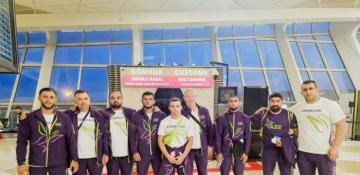 Azerbaijan sees off wrestlers to Paris to compete in Olympics