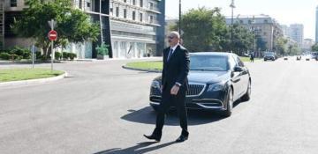 President Ilham Aliyev attended opening of new highway built on the site of 