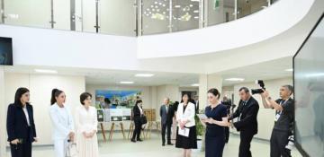 First ladies of Azerbaijan, Uzbekistan visit “Mekhrli” school in Tashkent 
