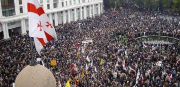 Russia claims US is planning color revolution in Georgia 