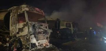 Several dead as massive fire engulfs fuel trucks at Iraq-Iran border