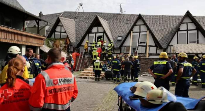 At least two people killed in German hotel collapse  VIDEO 