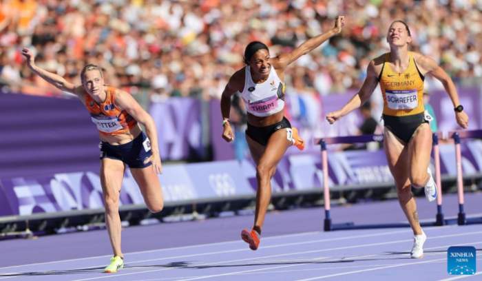 Women's heptathlon 100m hurdles at Paris 2024 Olympic Games  in puctures