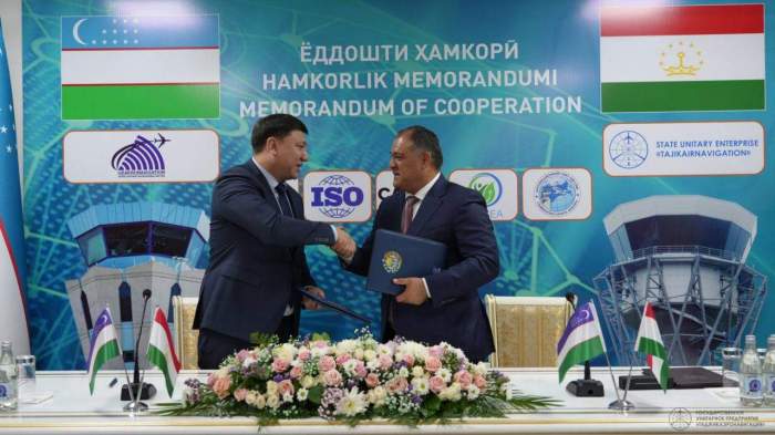 Uzbekistan, and Tajikistan ink landmark agreement to enhance air navigation services 