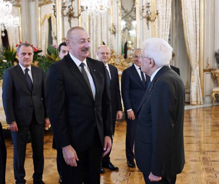 News about - Ilham Aliyev had working lunch with Italian President in Rome 