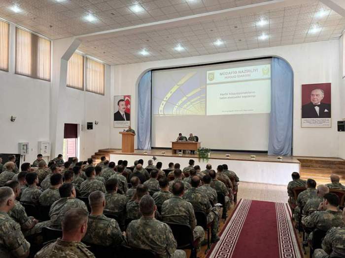 Azerbaijan Army conducts training session with military lawyers 