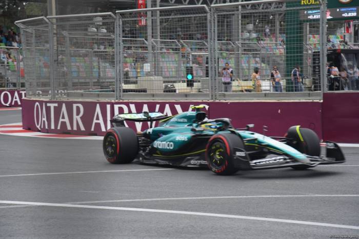 Formula 2 teams begin sprint races in Baku